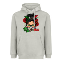 Moon Dust mexicana woman messy bun Heavyweight Hoodie - LillyAllenDesigns
