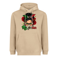 Mushroom mexicana woman messy bun Heavyweight Hoodie - LillyAllenDesigns