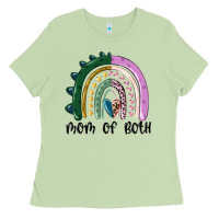 Matcha mom of both rainbow Ladies Tee - MaliasSmallBusiness