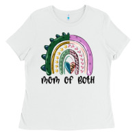 White mom of both rainbow Ladies Tee - MaliasSmallBusiness