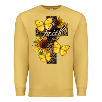Antique Gold Western Faith Premium Sweatshirt - LillyAllenDesigns