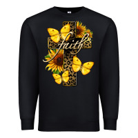 Black Western Faith Premium Sweatshirt - LillyAllenDesigns