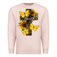Pale Pink Western Faith Premium Sweatshirt - LillyAllenDesigns
