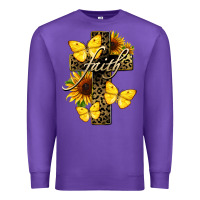 Purple Western Faith Premium Sweatshirt - LillyAllenDesigns