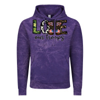 Cloud Purple love our troops Vintage Hoodie - CowhideDigitalArt