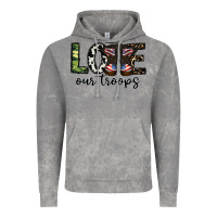 Cloud Rock love our troops Vintage Hoodie - CowhideDigitalArt