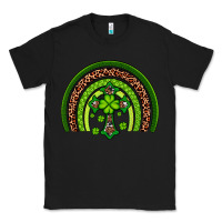 Black Western Shamrock Cross Rainbow Classic Tee - Artiststas