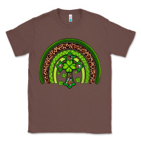 Chestnut Western Shamrock Cross Rainbow Classic Tee - Artiststas