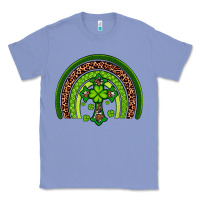 Colony Blue Western Shamrock Cross Rainbow Classic Tee - Artiststas