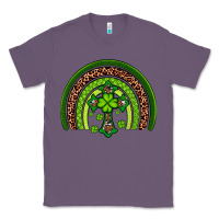 Lavender Western Shamrock Cross Rainbow Classic Tee - Artiststas