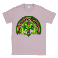 Lilac Western Shamrock Cross Rainbow Classic Tee - Artiststas