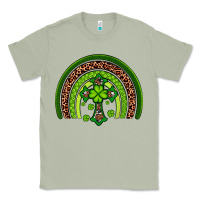 Matcha Western Shamrock Cross Rainbow Classic Tee - Artiststas