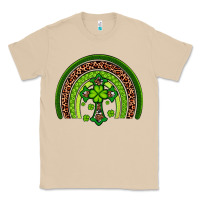 Mushroom Western Shamrock Cross Rainbow Classic Tee - Artiststas