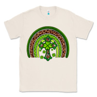 Natural Western Shamrock Cross Rainbow Classic Tee - Artiststas