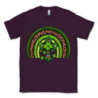 Plum Western Shamrock Cross Rainbow Classic Tee - Artiststas