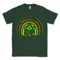 Sports Green Western Shamrock Cross Rainbow Classic Tee - Artiststas