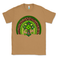 Toasted Coconut Western Shamrock Cross Rainbow Classic Tee - Artiststas