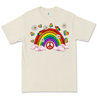 Bone pride rainbow with daisy and butterfly Premium Tee - texasbilliewilder