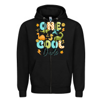 Black one cool dude Zipper Hoodie - MaliasSmallBusiness