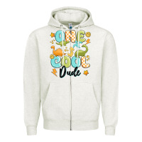 Oatmeal Heather one cool dude Zipper Hoodie - MaliasSmallBusiness
