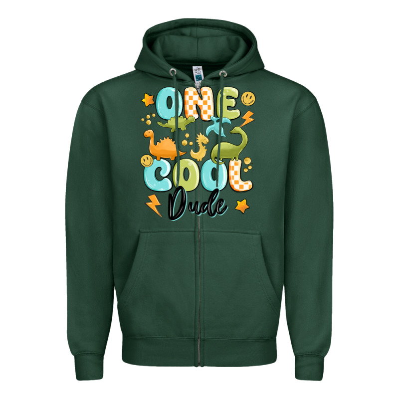 One Cool Dude Zipper Hoodie by MaliasSmallBusiness | Teevron
