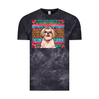 Cloud Black shih tzu floral tumbler Vintage Tee - JahusDesignShop