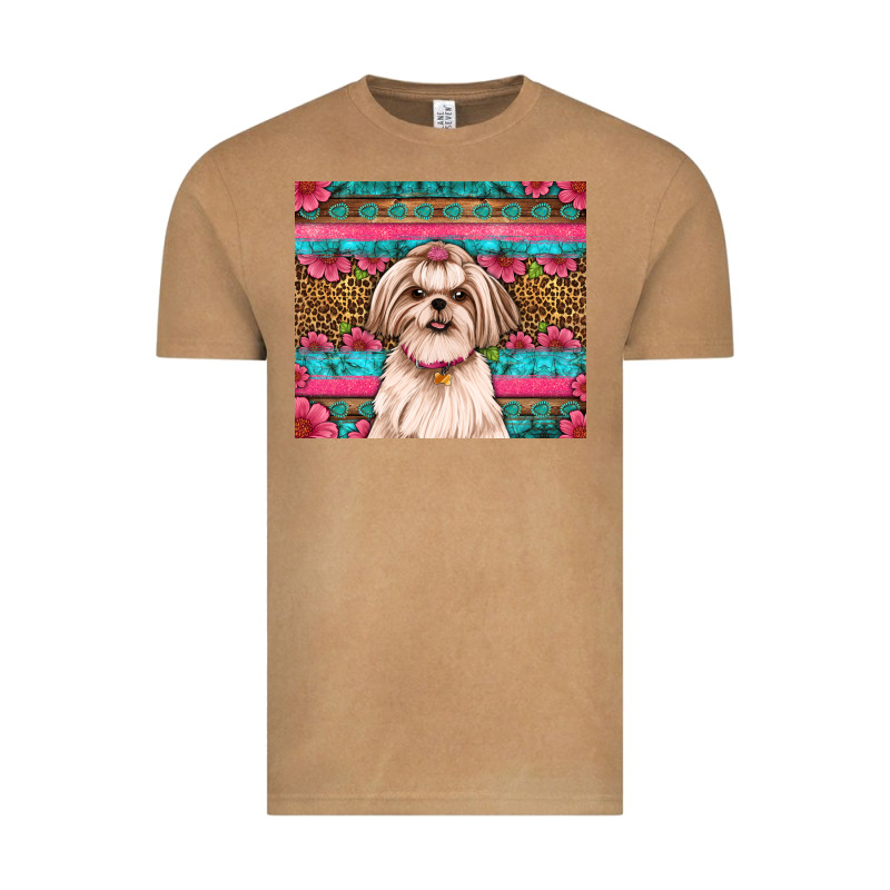 Shih Tzu Floral Tumbler Vintage Tee by JahusDesignShop | Teevron