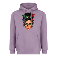 Lavender mexican latina girl messy bun Heavyweight Hoodie - LillyAllenDesigns