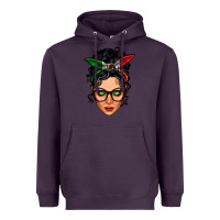 Plum mexican latina girl messy bun Heavyweight Hoodie - LillyAllenDesigns