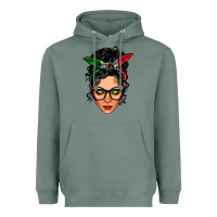 Sage mexican latina girl messy bun Heavyweight Hoodie - LillyAllenDesigns