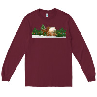 Burgundy Christmas cookie jar Long Sleeve Tee - Jasminsmagicworld