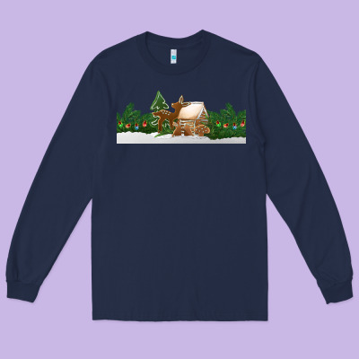 Christmas Cookie Jar Long Sleeve Tee Designed By Jasminsmagicworld