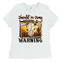 White should've come with a warning Ladies Tee - MaliasSmallBusiness