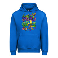 Cobalt happy mardi gras yall Urban Hoodie - CowGirlArtShop