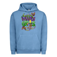 Pigment Pebble Blue happy mardi gras yall Urban Hoodie - CowGirlArtShop