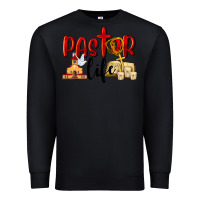 Black Pastor Life Premium Sweatshirt - LillyAllenDesigns