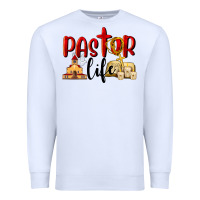 White Pastor Life Premium Sweatshirt - LillyAllenDesigns