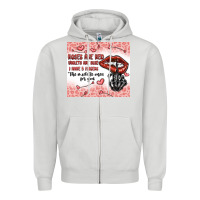 Dove Grey roses are red violets are blue i have 5  fingers t Zipper Hoodie - MaliasSmallBusiness