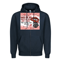 Navy roses are red violets are blue i have 5  fingers t Zipper Hoodie - MaliasSmallBusiness