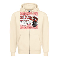 Sandshell roses are red violets are blue i have 5  fingers t Zipper Hoodie - MaliasSmallBusiness