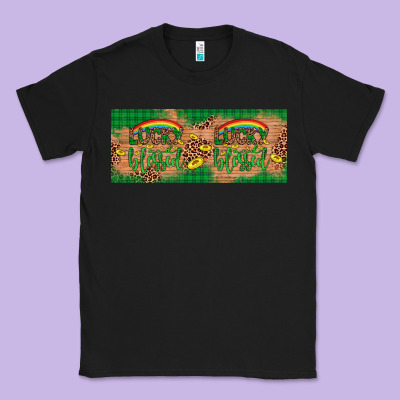 St. Patrick's Day Western  Lucky And Blessed Classic Tee Designed By Artiststas