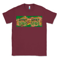 Burgundy St. Patrick's Day Western  Lucky And Blessed Classic Tee - Artiststas