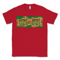Red St. Patrick's Day Western  Lucky And Blessed Classic Tee - Artiststas