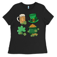Black pot of gold Ladies Tee - MaliasSmallBusiness