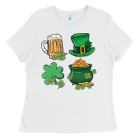 White pot of gold Ladies Tee - MaliasSmallBusiness
