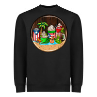 Black puerto rico coasters Heavyweight Sweatshirt - AdoDesignShop