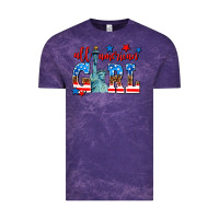 Cloud Purple all american girl Vintage Tee - AdoDesignShop