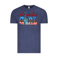 Vintage Denim all american girl Vintage Tee - AdoDesignShop