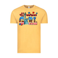 Vintage Mustard all american girl Vintage Tee - AdoDesignShop