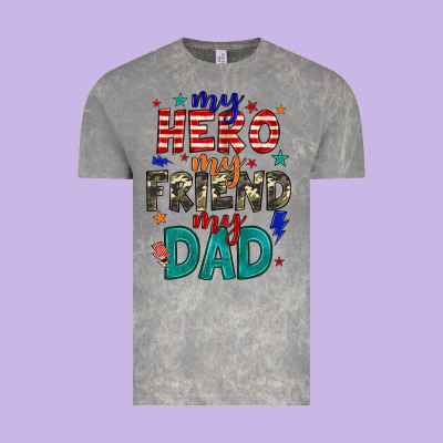 My Hero My Friend My Dad Vintage Tee Designed By Jahusdesignshop